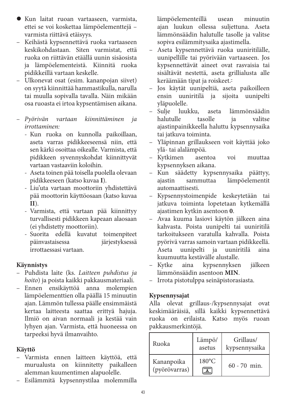 SEVERIN TO 2040 User Manual | Page 43 / 62