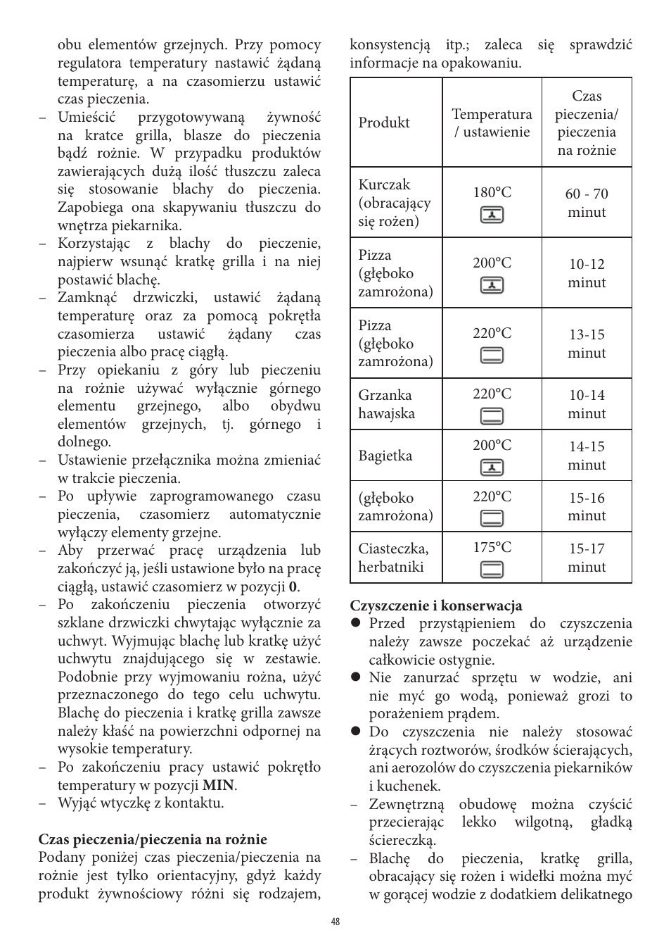 SEVERIN TO 2040 User Manual | Page 48 / 62
