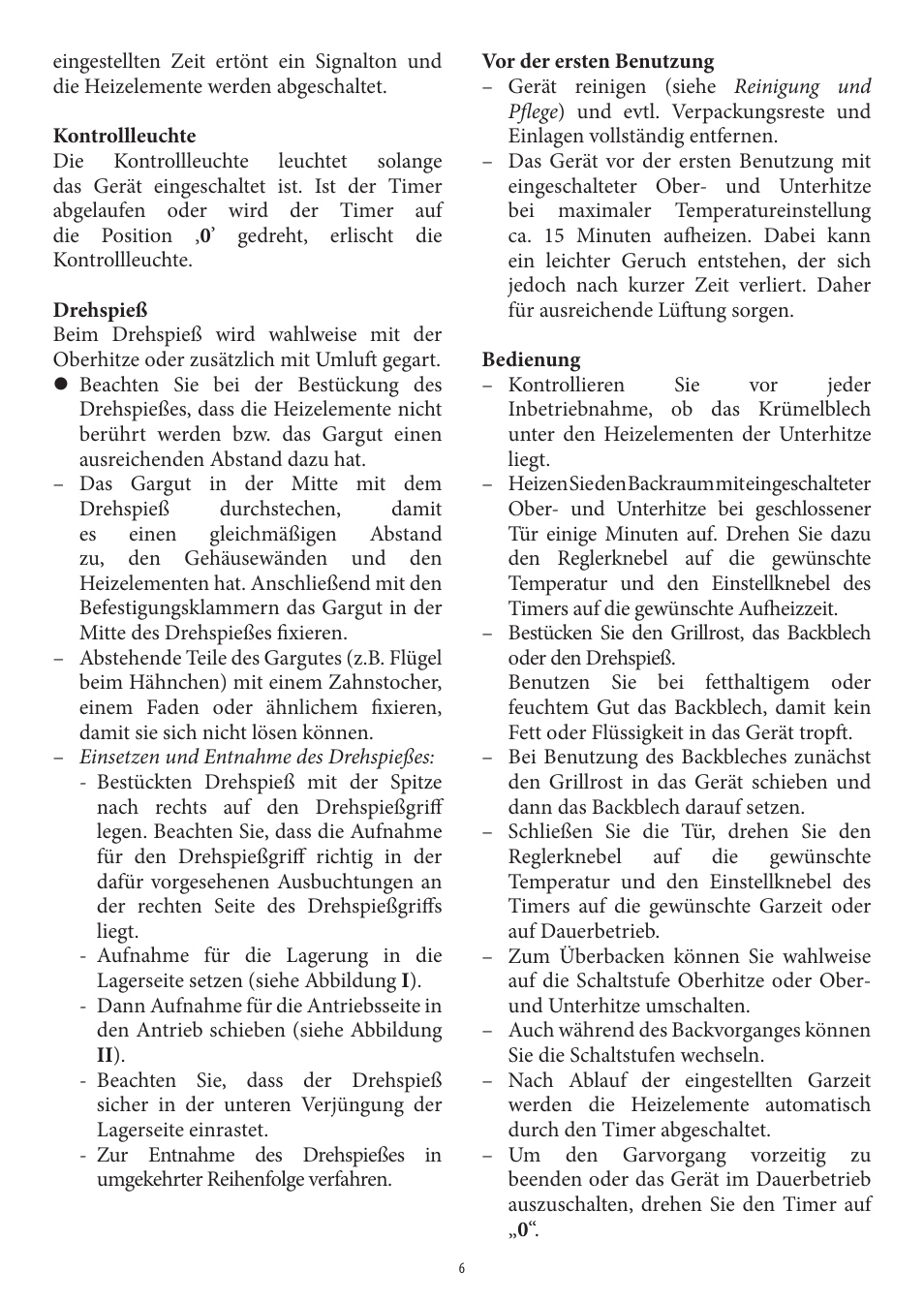 SEVERIN TO 2040 User Manual | Page 6 / 62