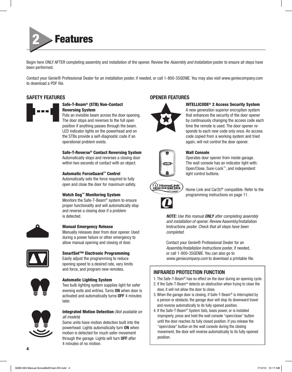 Features | Controlled Products Systems Group 4024 User Manual | Page 4 / 24