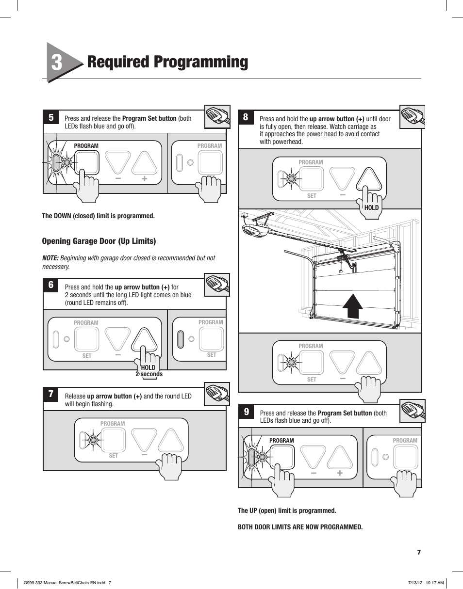 Required programming | Controlled Products Systems Group 4024 User Manual | Page 7 / 24