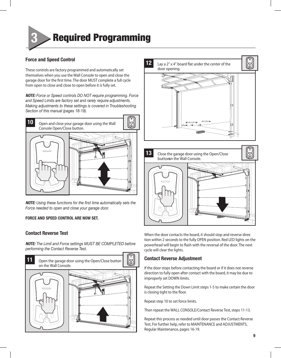 Required programming | Controlled Products Systems Group 4024 User Manual | Page 9 / 24