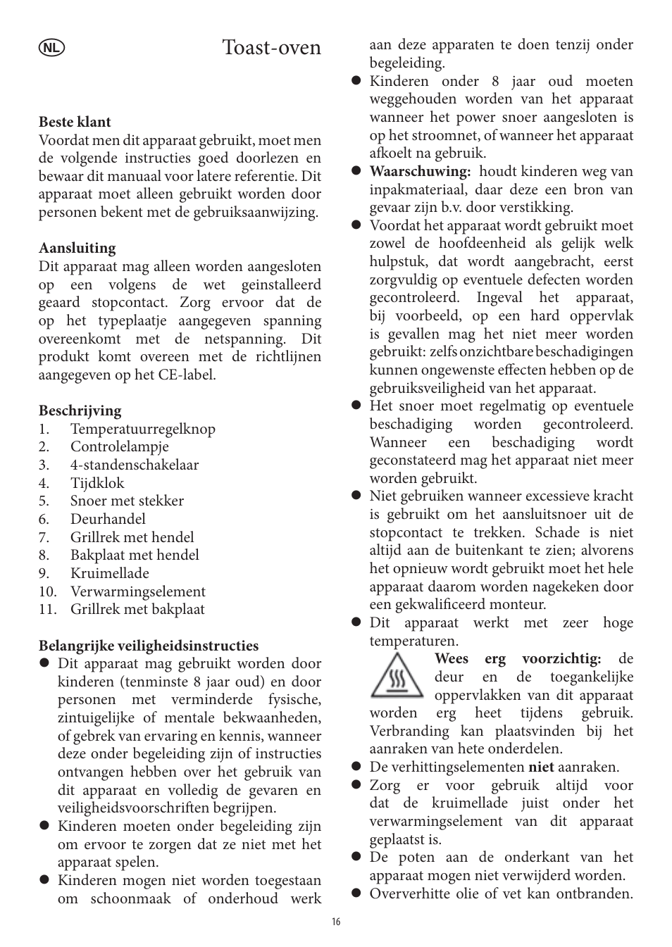 Toast-oven | SEVERIN TO 2041 User Manual | Page 16 / 54