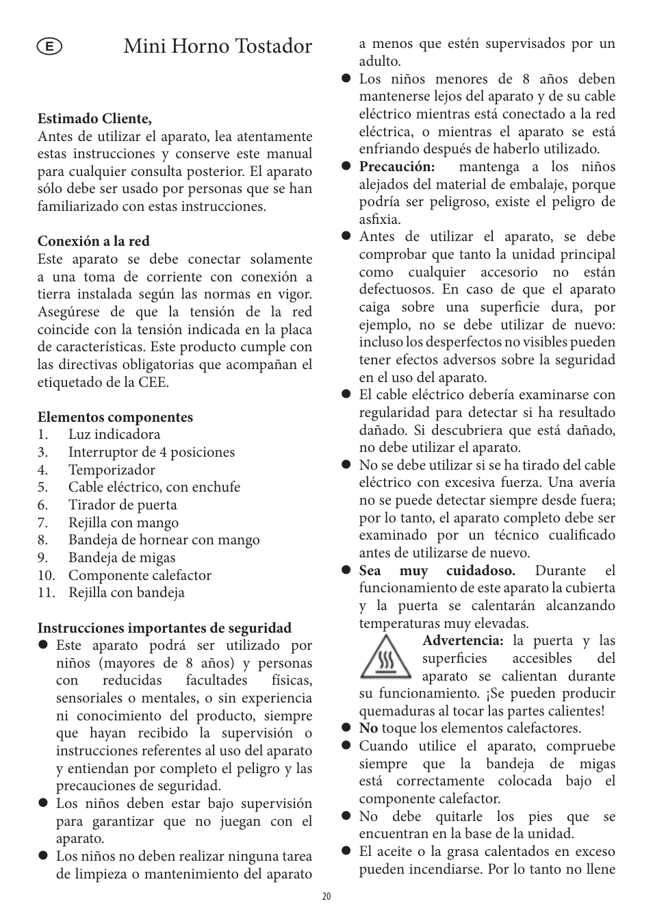 Mini horno tostador | SEVERIN TO 2041 User Manual | Page 20 / 54