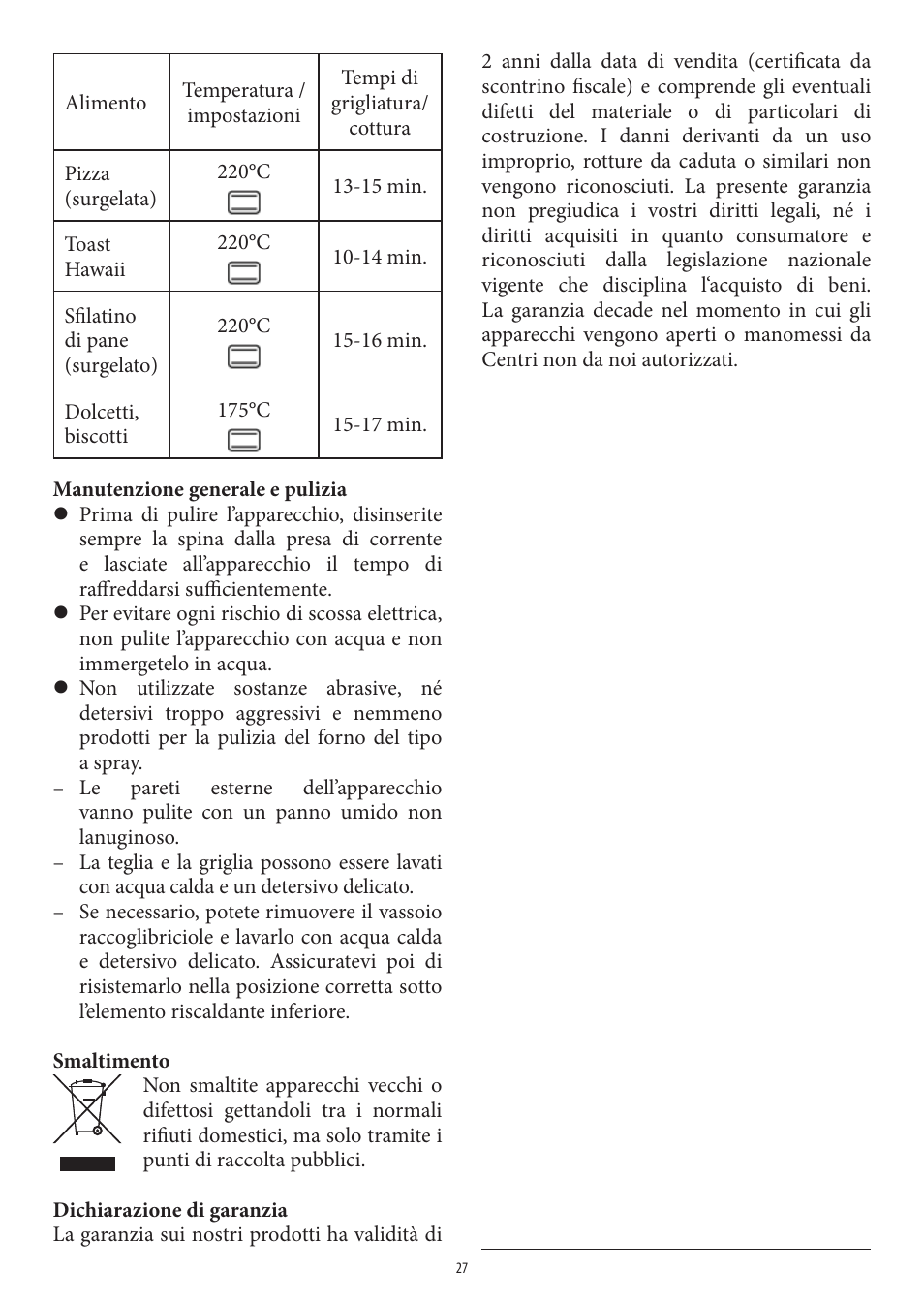 SEVERIN TO 2041 User Manual | Page 27 / 54
