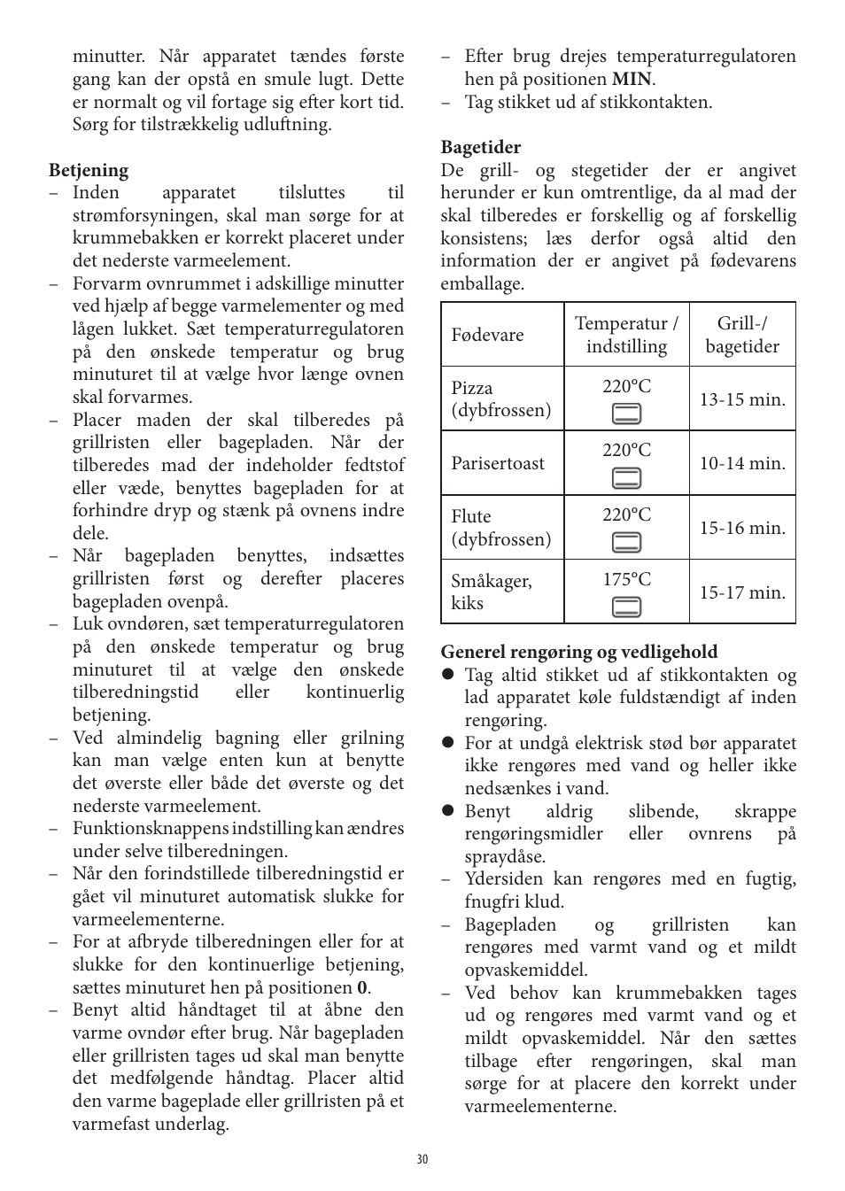 SEVERIN TO 2041 User Manual | Page 30 / 54