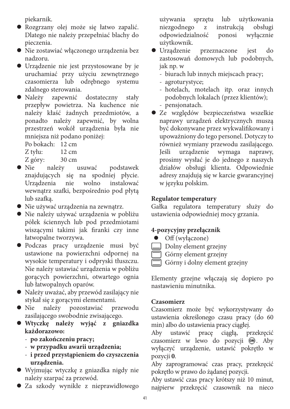 SEVERIN TO 2041 User Manual | Page 41 / 54