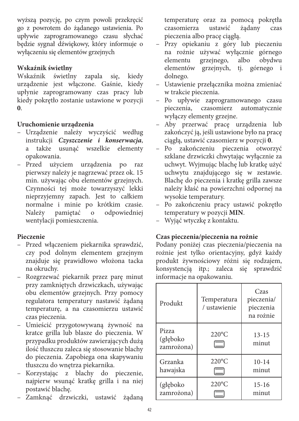 SEVERIN TO 2041 User Manual | Page 42 / 54