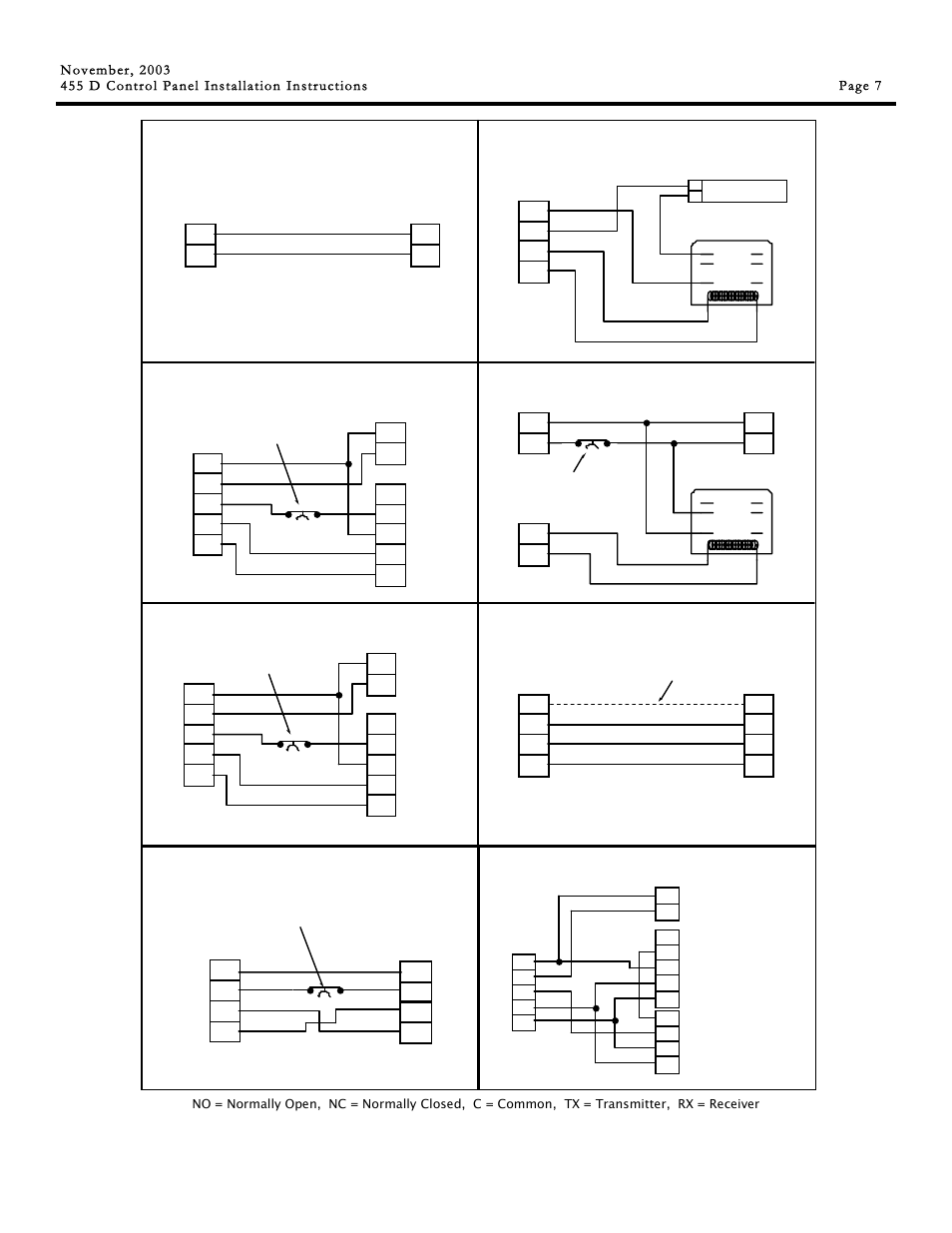 Figure 4. common accessories wired to 455 d | Controlled Products Systems Group 790919 User Manual | Page 7 / 16