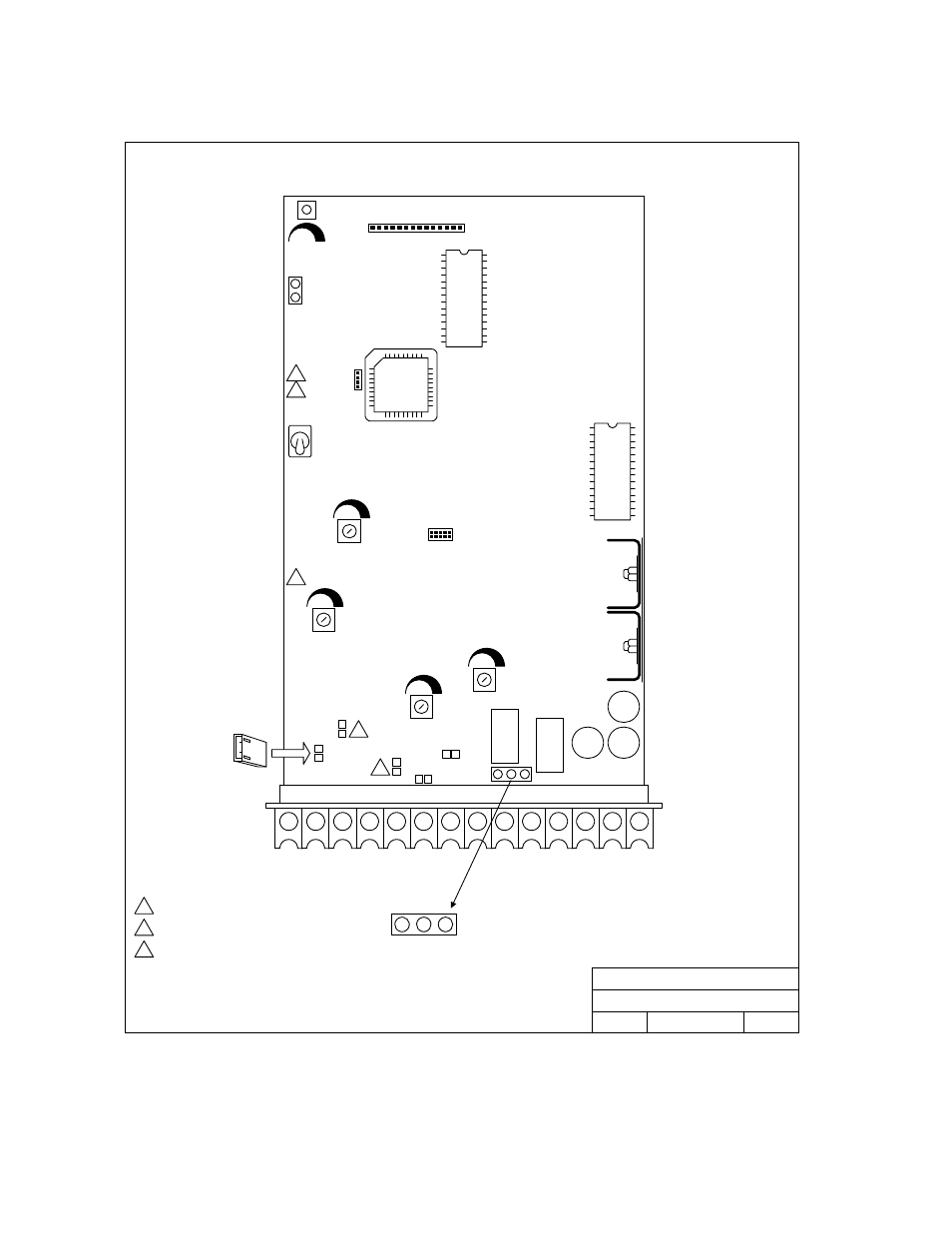 1 circuit board adjustments | DoorKing 1802 Entry System User Manual | Page 18 / 53