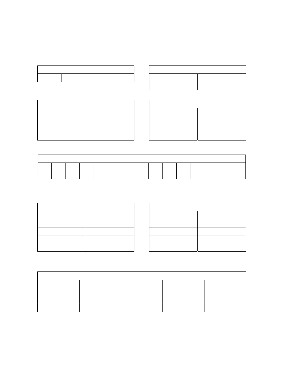 4 log tables | DoorKing 1803 Entry System User Manual | Page 50 / 53