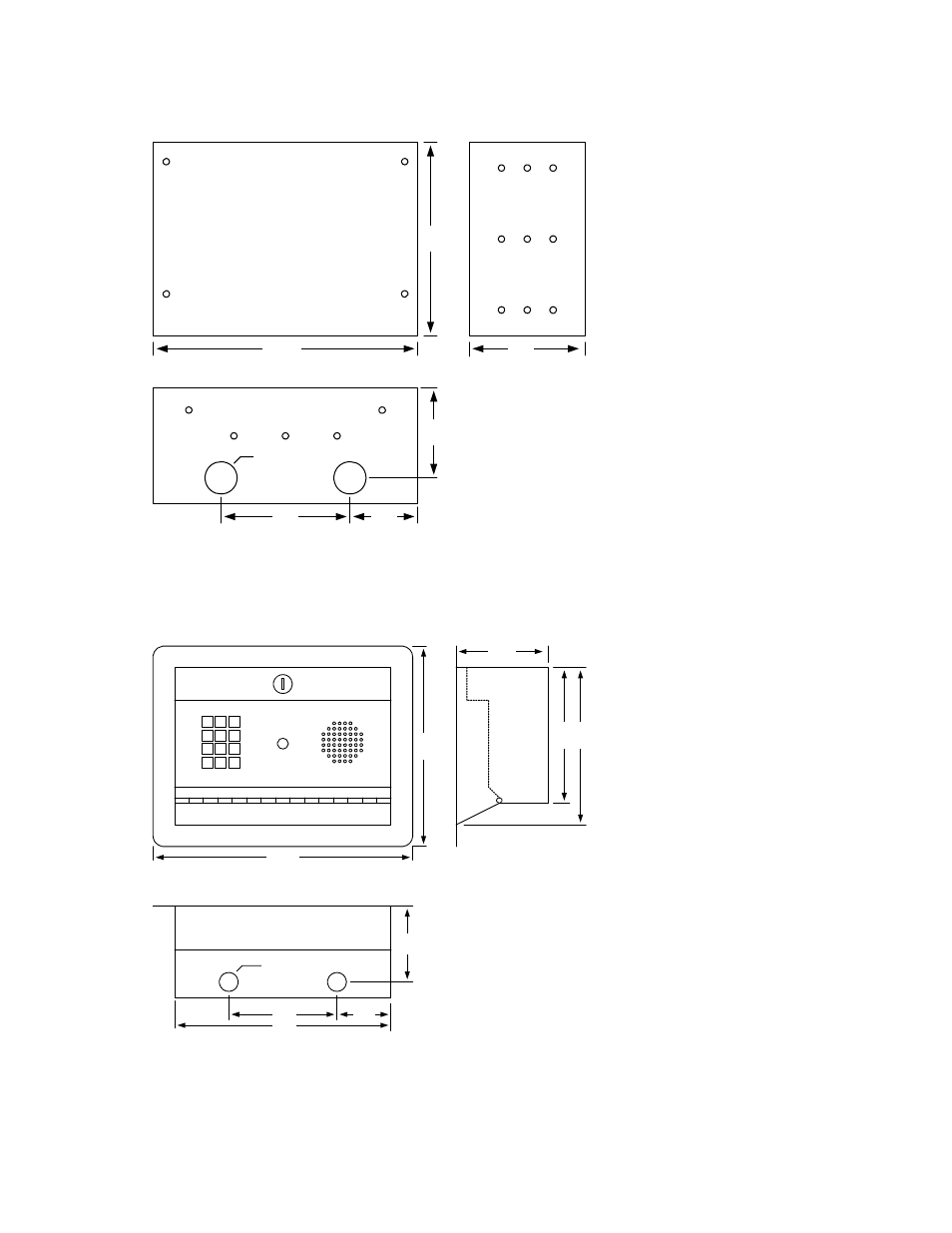 Rough-in box dimensions, Flush mount dimensions | Controlled Products Systems Group 1812-081 User Manual | Page 13 / 47