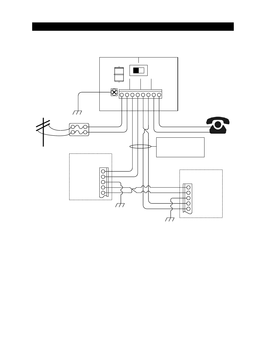 6 telephone line wiring – multiple units | Controlled Products Systems Group 1812-087 User Manual | Page 18 / 47