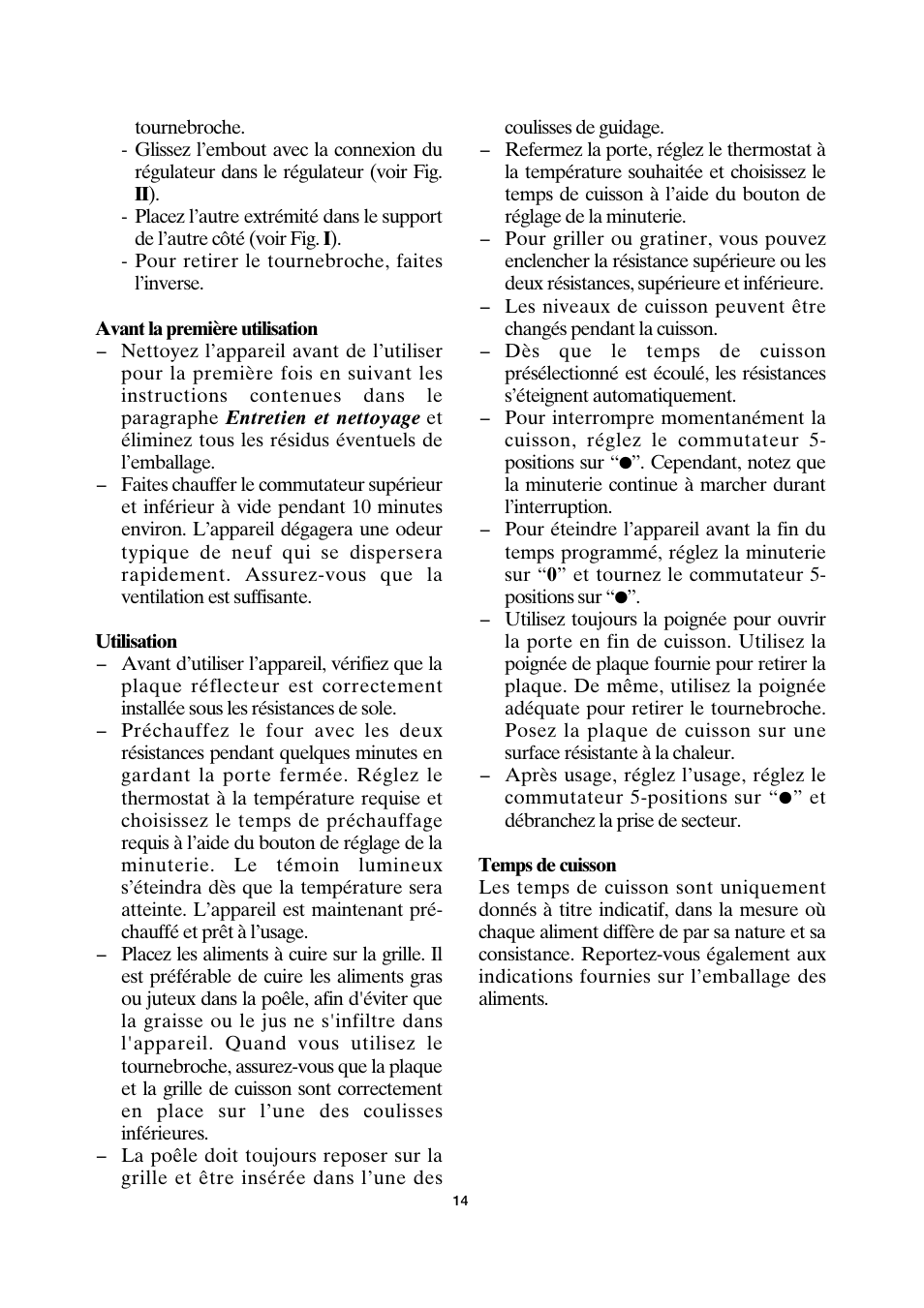 SEVERIN TO 2035 User Manual | Page 14 / 58