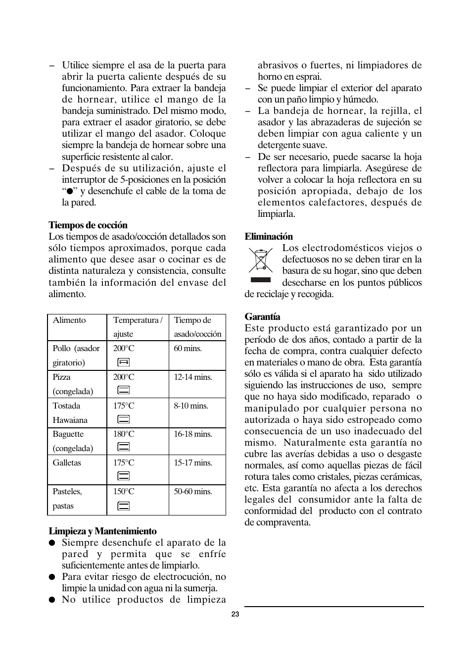 SEVERIN TO 2035 User Manual | Page 23 / 58