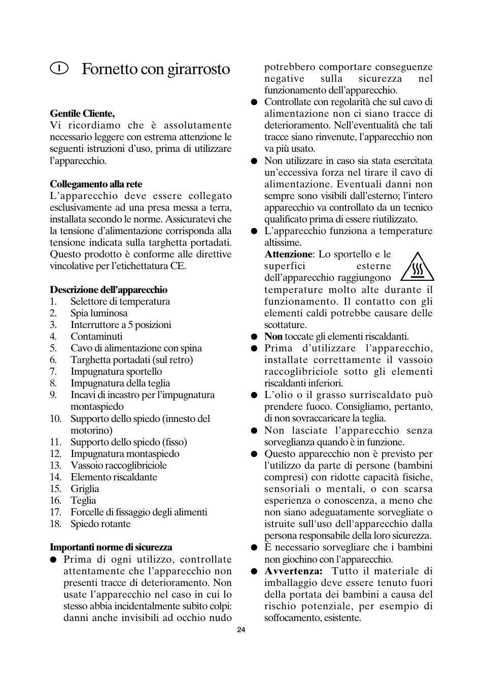Fornetto con girarrosto | SEVERIN TO 2035 User Manual | Page 24 / 58