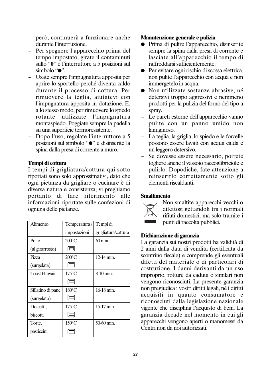 SEVERIN TO 2035 User Manual | Page 27 / 58
