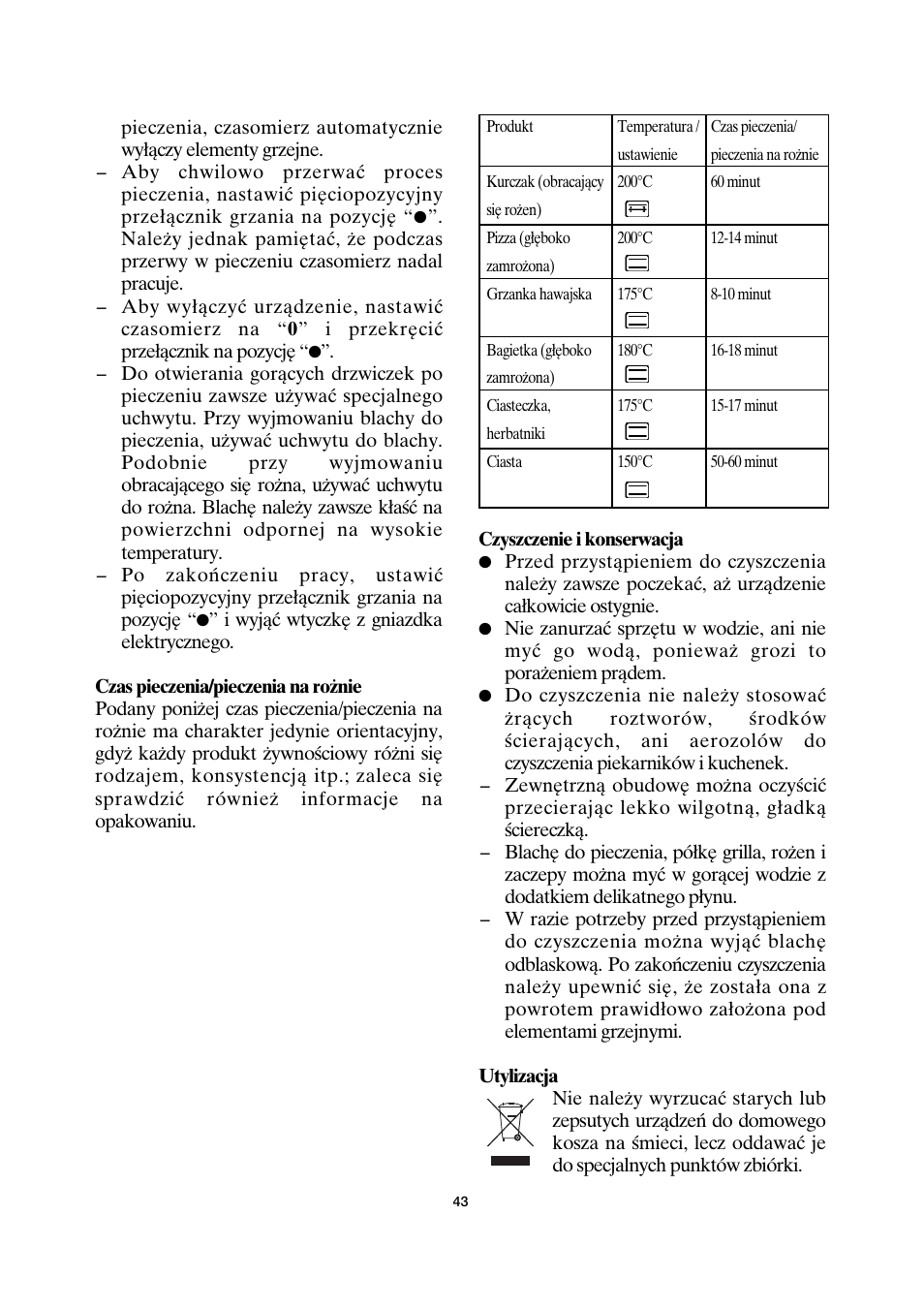 SEVERIN TO 2035 User Manual | Page 43 / 58