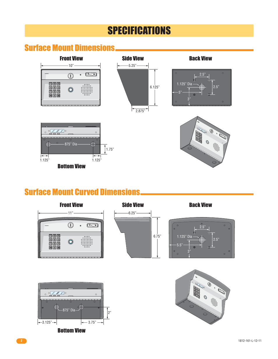 Specifications | DoorKing 1812 Plus User Manual | Page 4 / 50