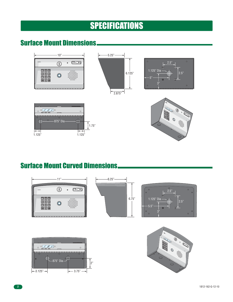 Specifications | Controlled Products Systems Group 1812-090 User Manual | Page 4 / 60