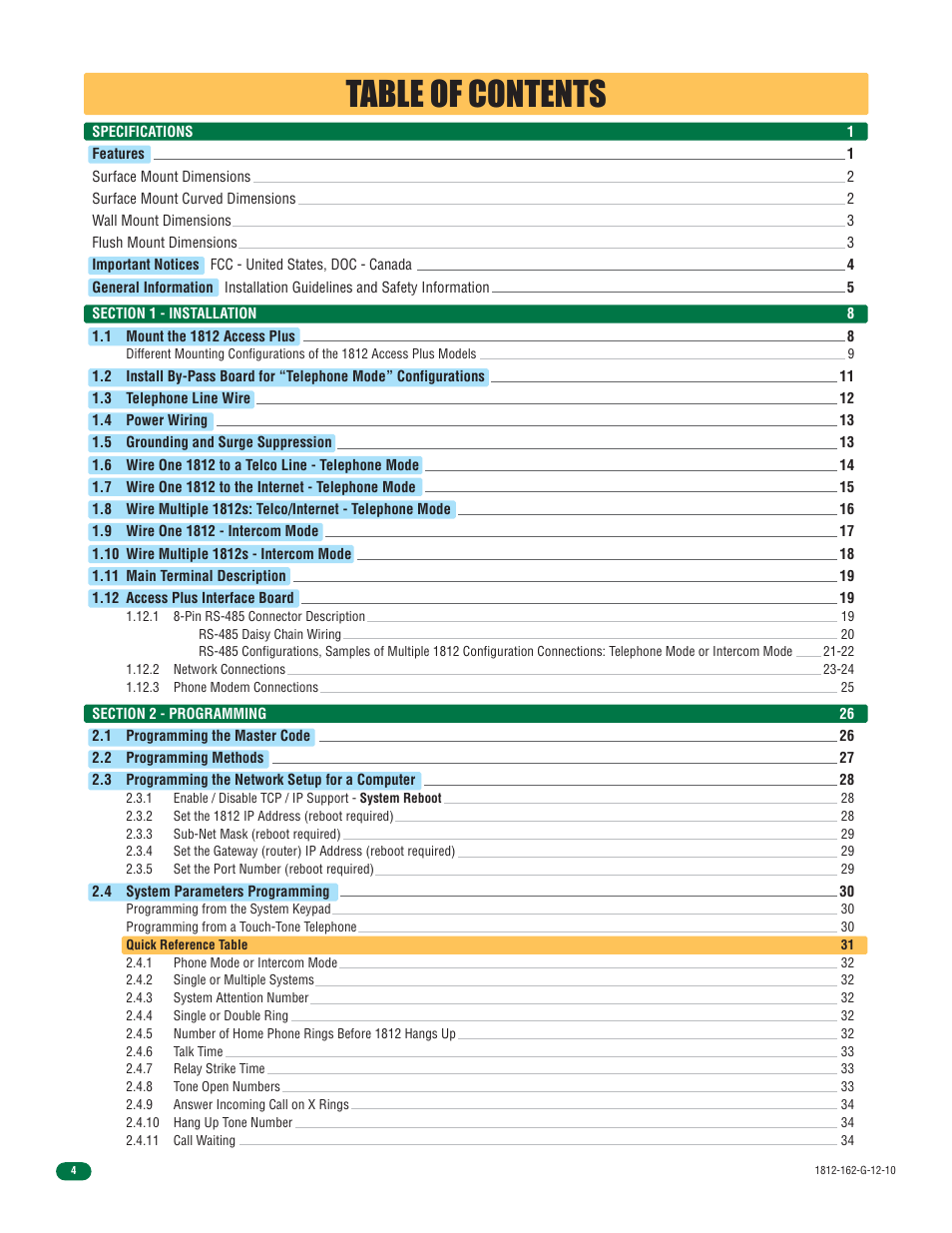 Controlled Products Systems Group 1812-090 User Manual | Page 6 / 60
