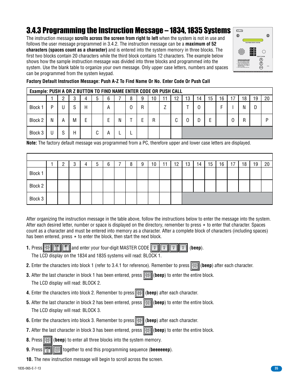 DoorKing 1833 PC Programmable User Manual | Page 37 / 70