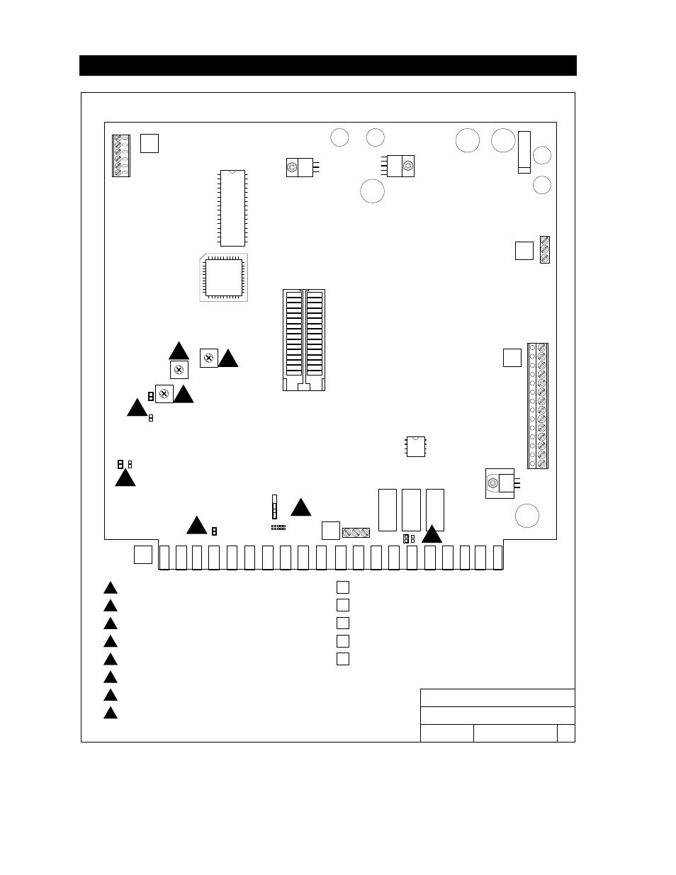 8 control board adjustments, Ab c d, 1838 series control board adjustments | DoorKing 1838 Multi-Door Access Controller User Manual | Page 38 / 51