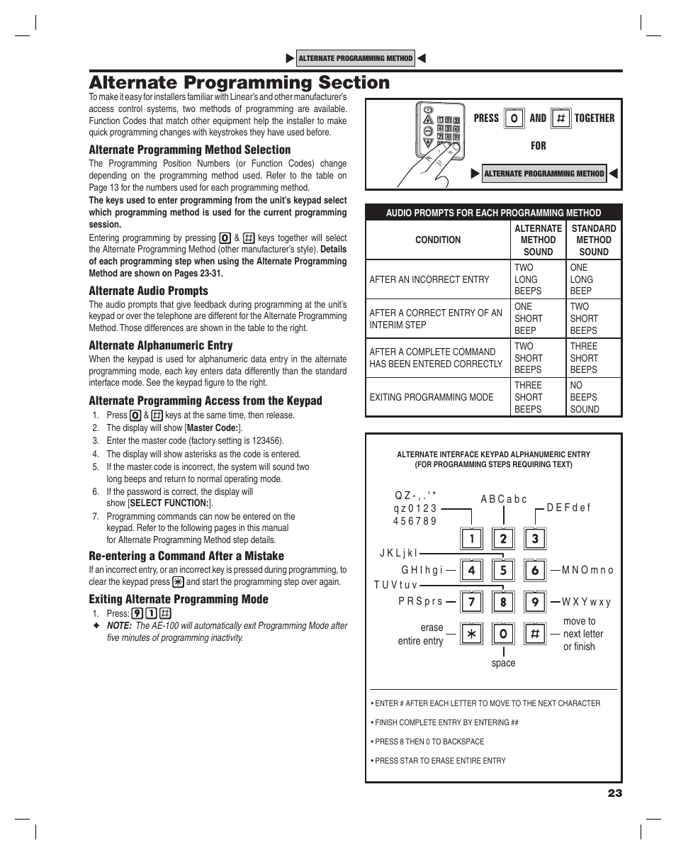 Controlled Products Systems Group AE-100 User Manual | Page 23 / 36