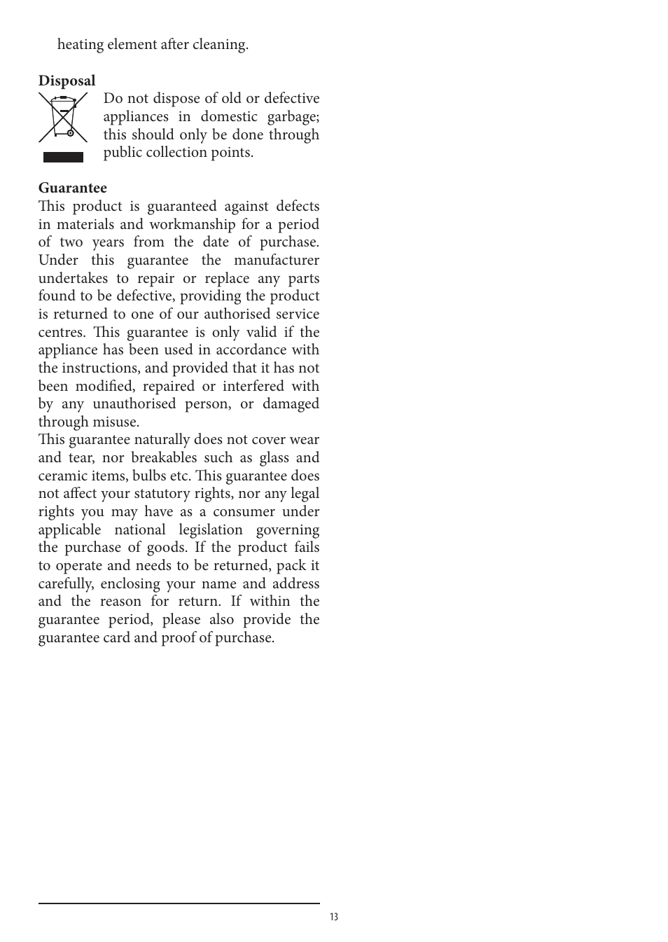 SEVERIN TO 2037 User Manual | Page 13 / 70