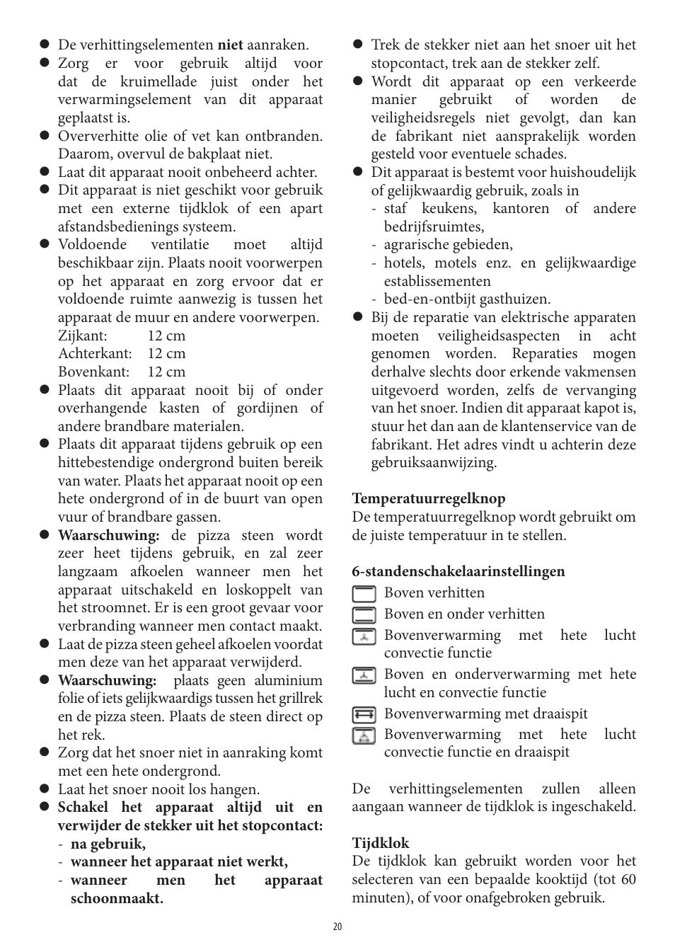 SEVERIN TO 2037 User Manual | Page 20 / 70