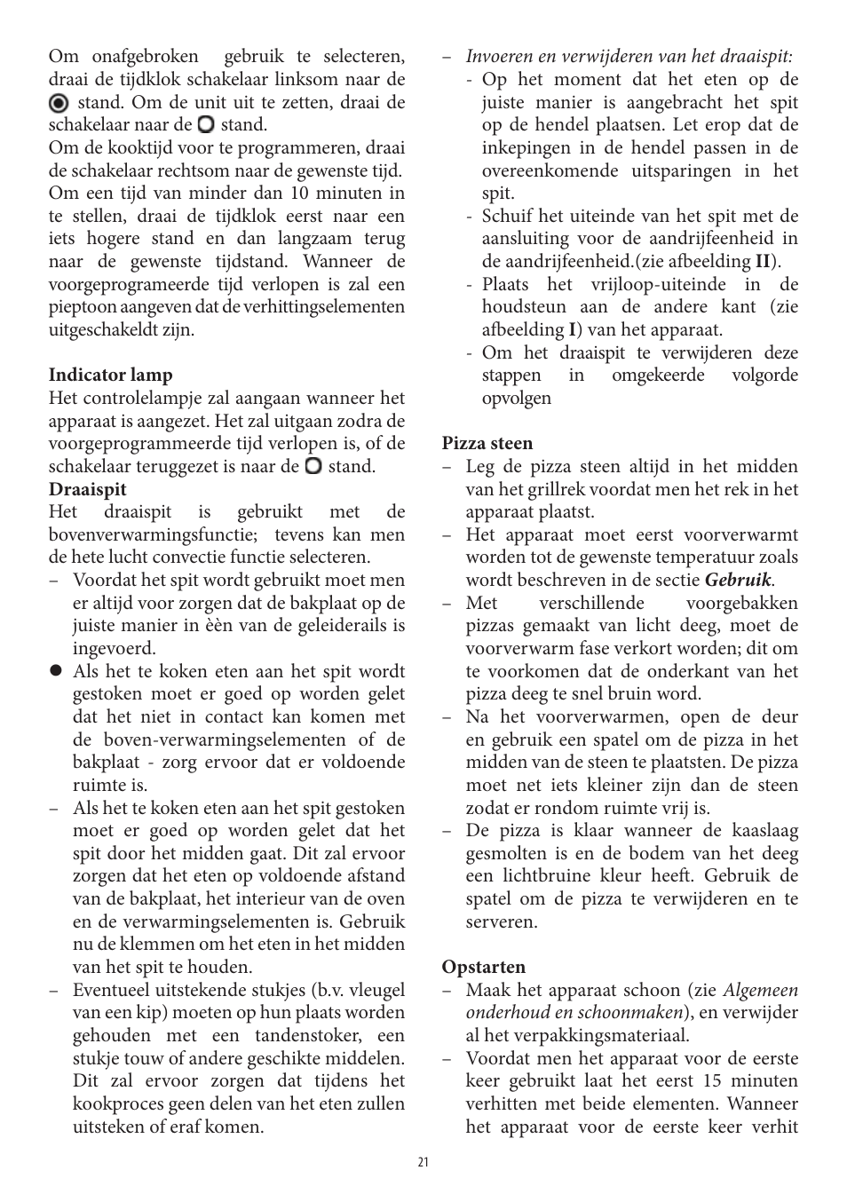 SEVERIN TO 2037 User Manual | Page 21 / 70
