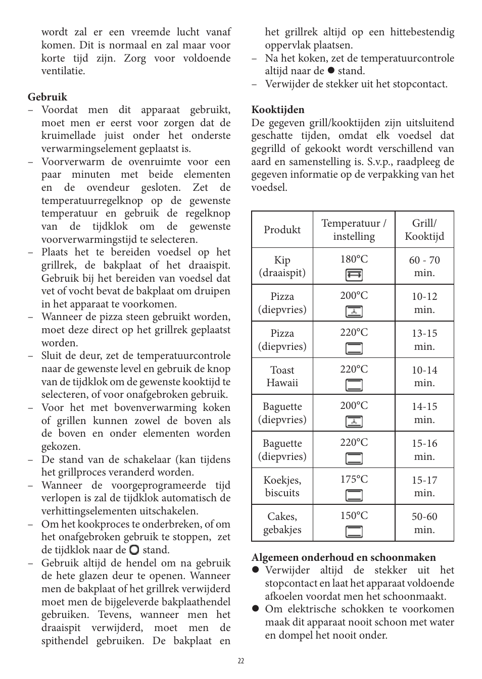SEVERIN TO 2037 User Manual | Page 22 / 70