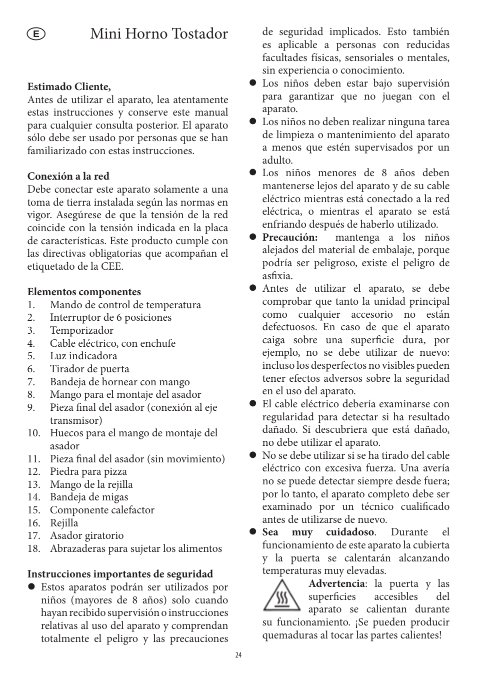 Mini horno tostador | SEVERIN TO 2037 User Manual | Page 24 / 70