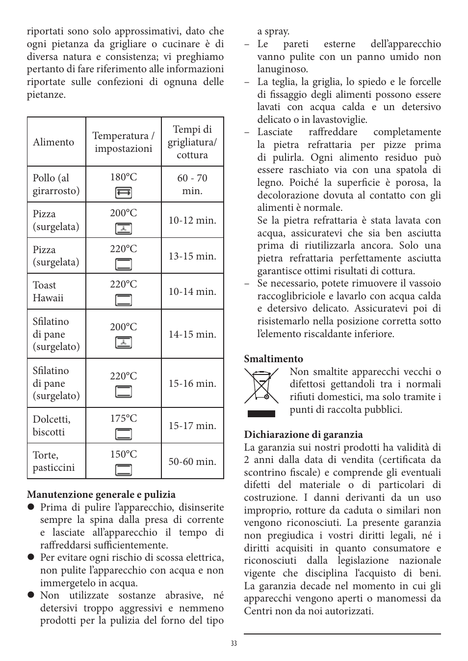 SEVERIN TO 2037 User Manual | Page 33 / 70