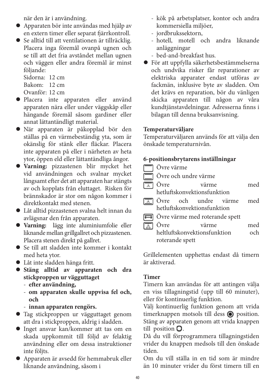 SEVERIN TO 2037 User Manual | Page 40 / 70