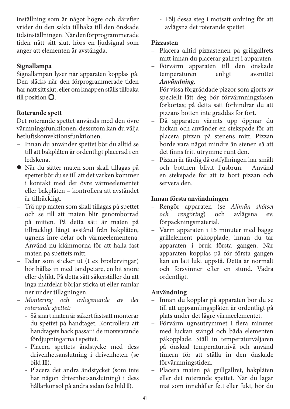 SEVERIN TO 2037 User Manual | Page 41 / 70