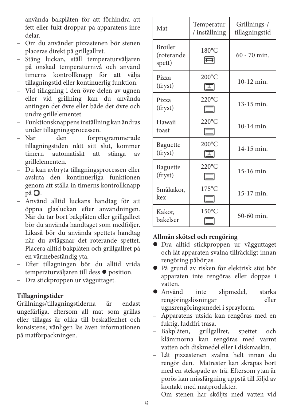 SEVERIN TO 2037 User Manual | Page 42 / 70