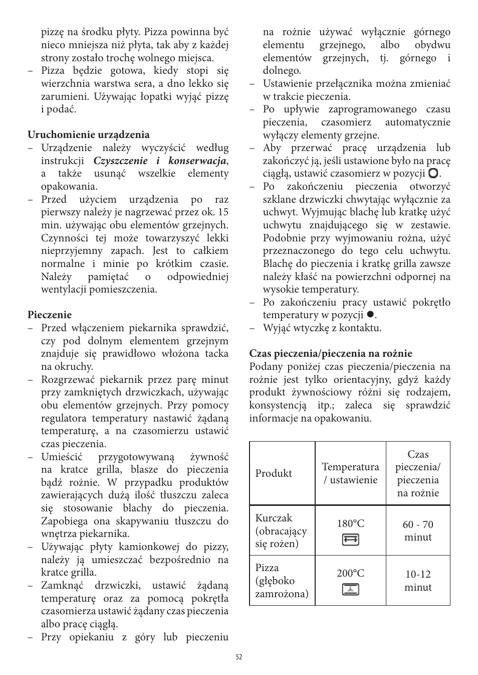 SEVERIN TO 2037 User Manual | Page 52 / 70