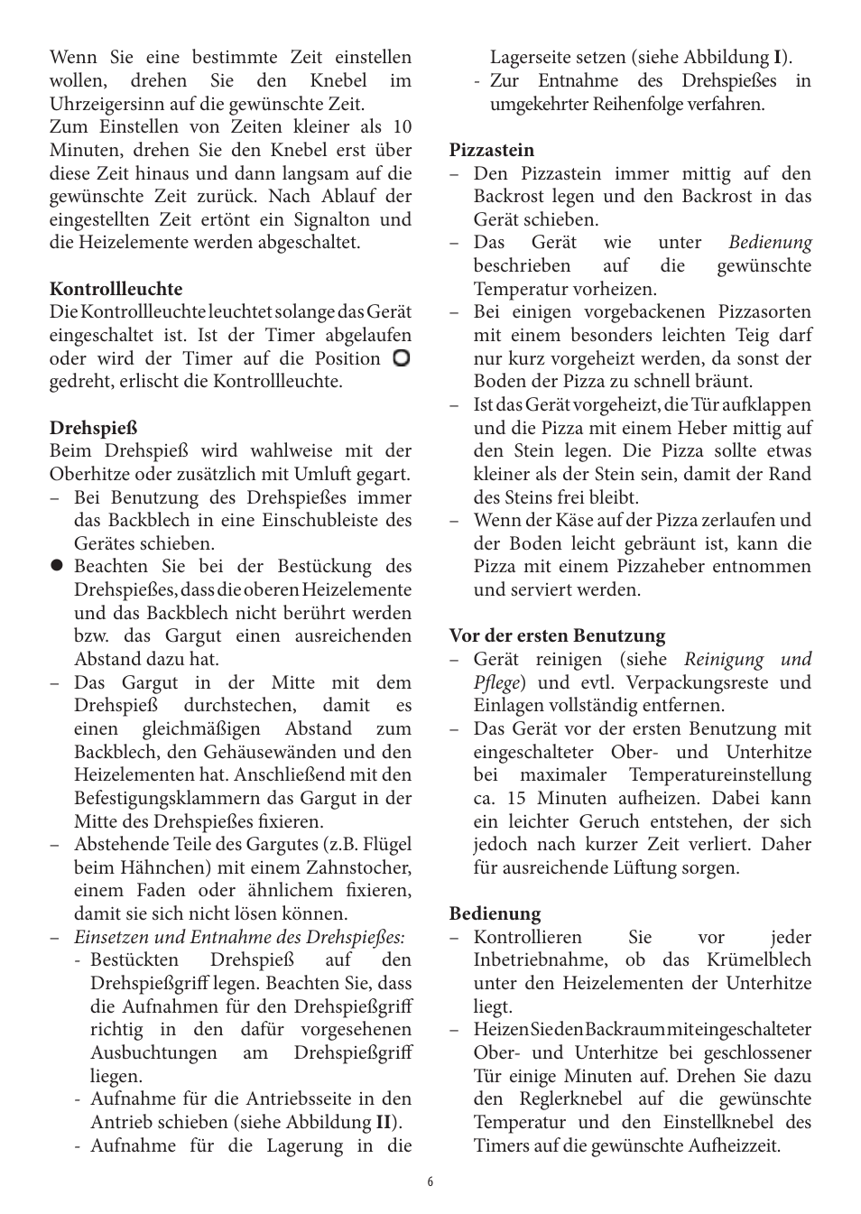 SEVERIN TO 2037 User Manual | Page 6 / 70