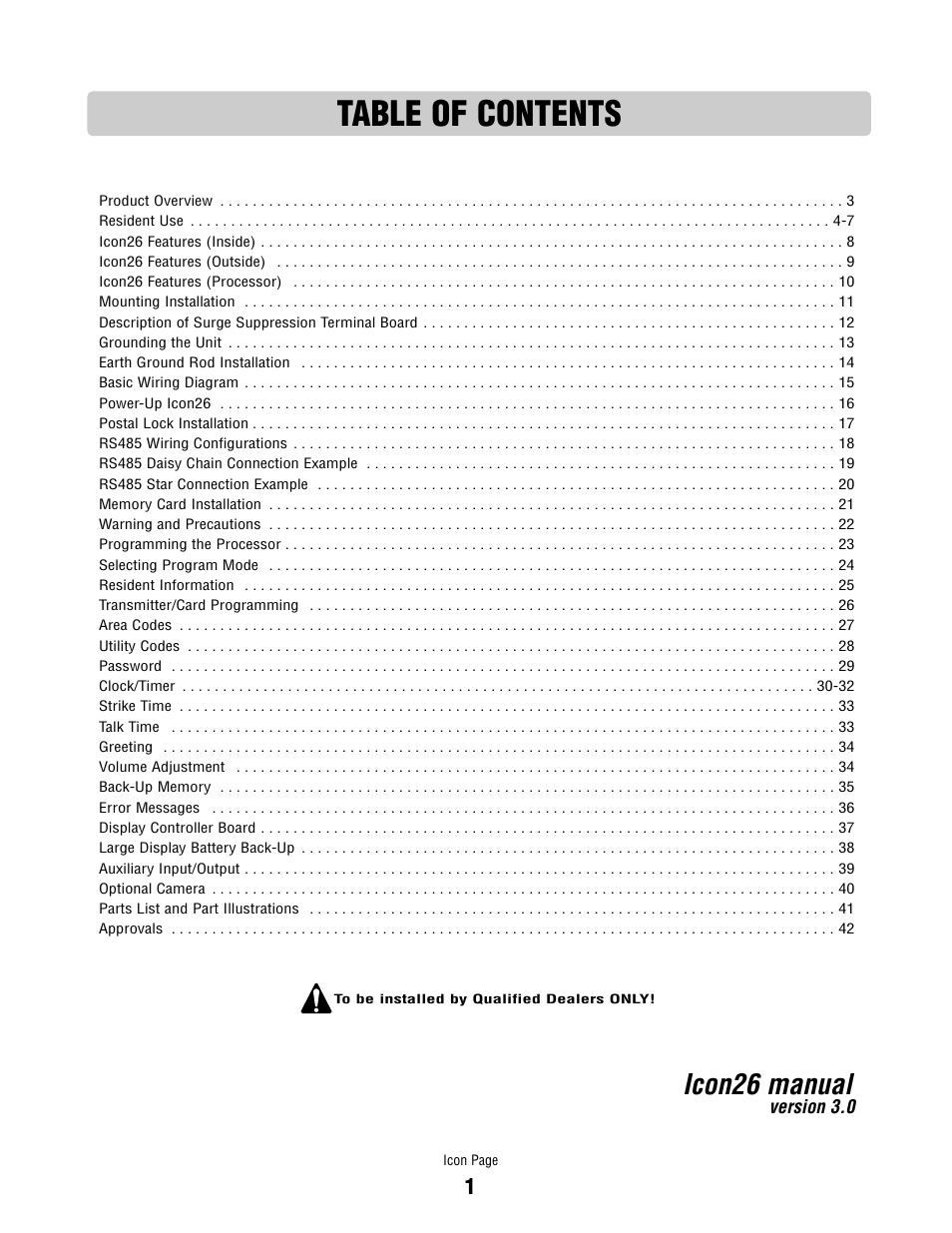 Controlled Products Systems Group ICON26 User Manual | Page 2 / 44
