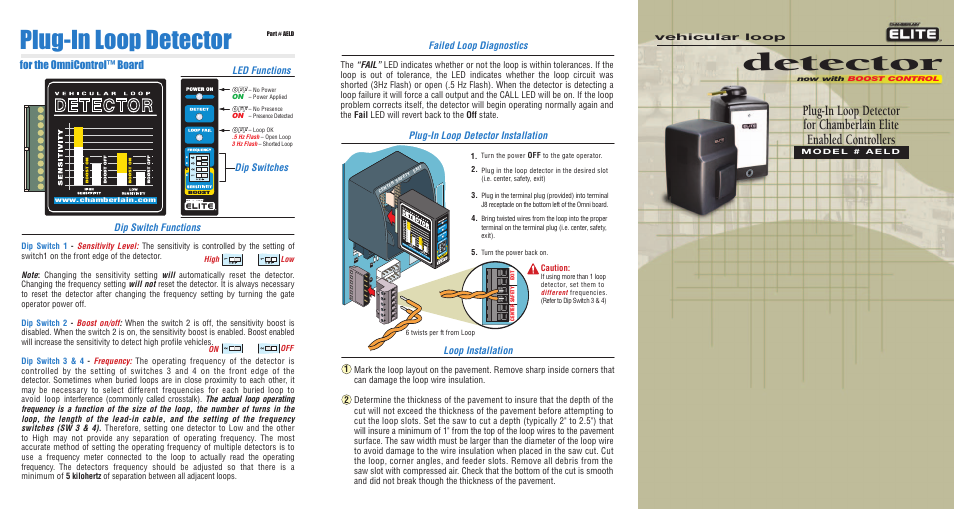 Controlled Products Systems Group AELD User Manual | 2 pages