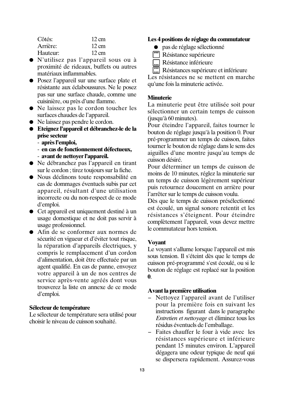 SEVERIN TO 2034 User Manual | Page 13 / 54
