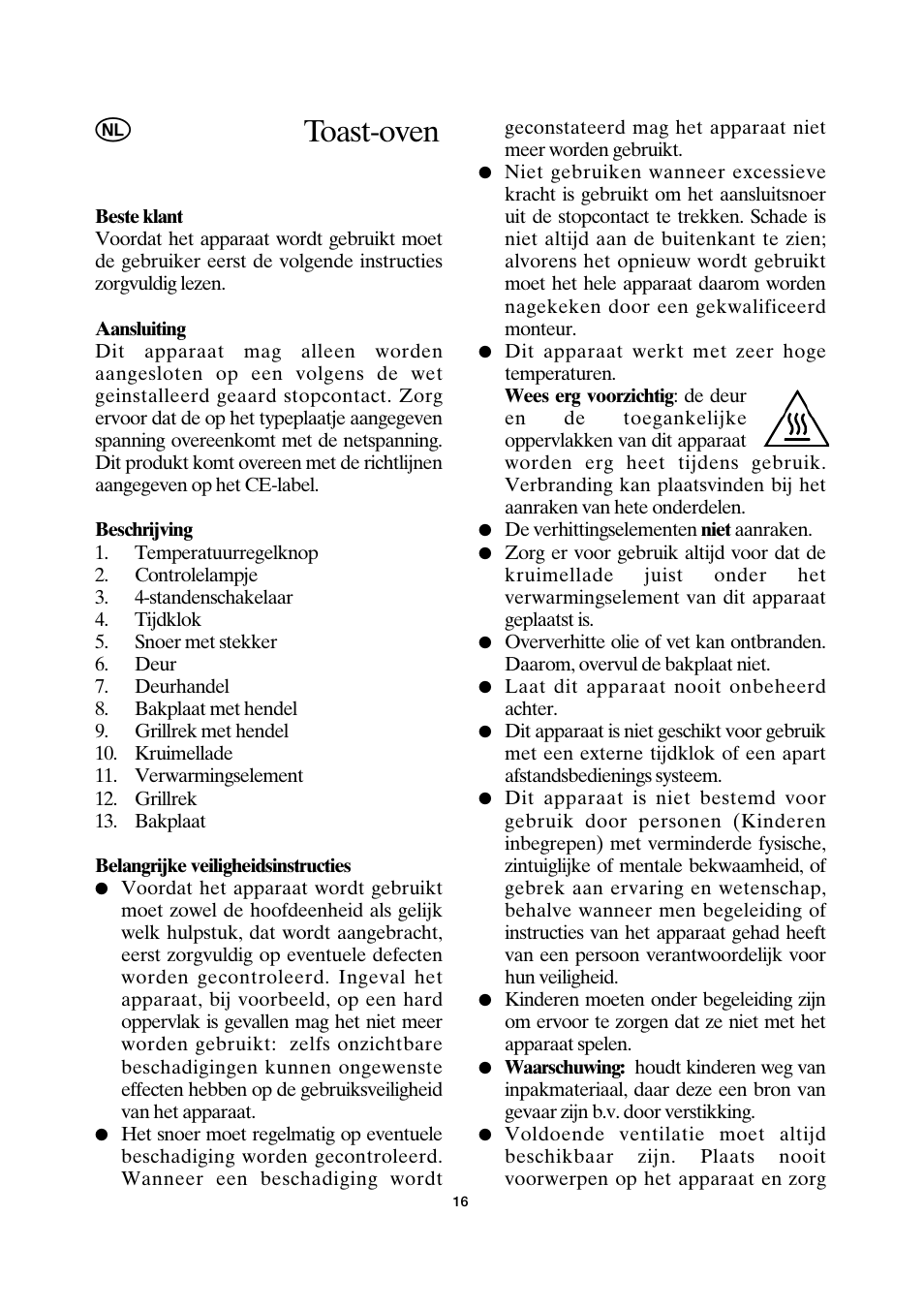 Toast-oven | SEVERIN TO 2034 User Manual | Page 16 / 54