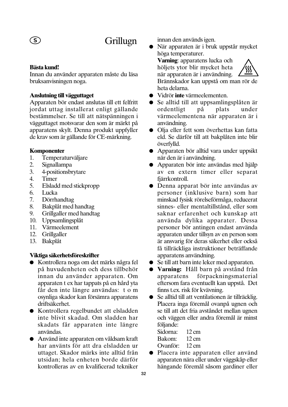 Grillugn | SEVERIN TO 2034 User Manual | Page 32 / 54