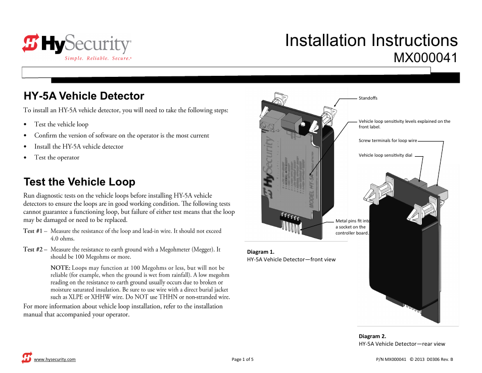 Controlled Products Systems Group MX000041 User Manual | 6 pages