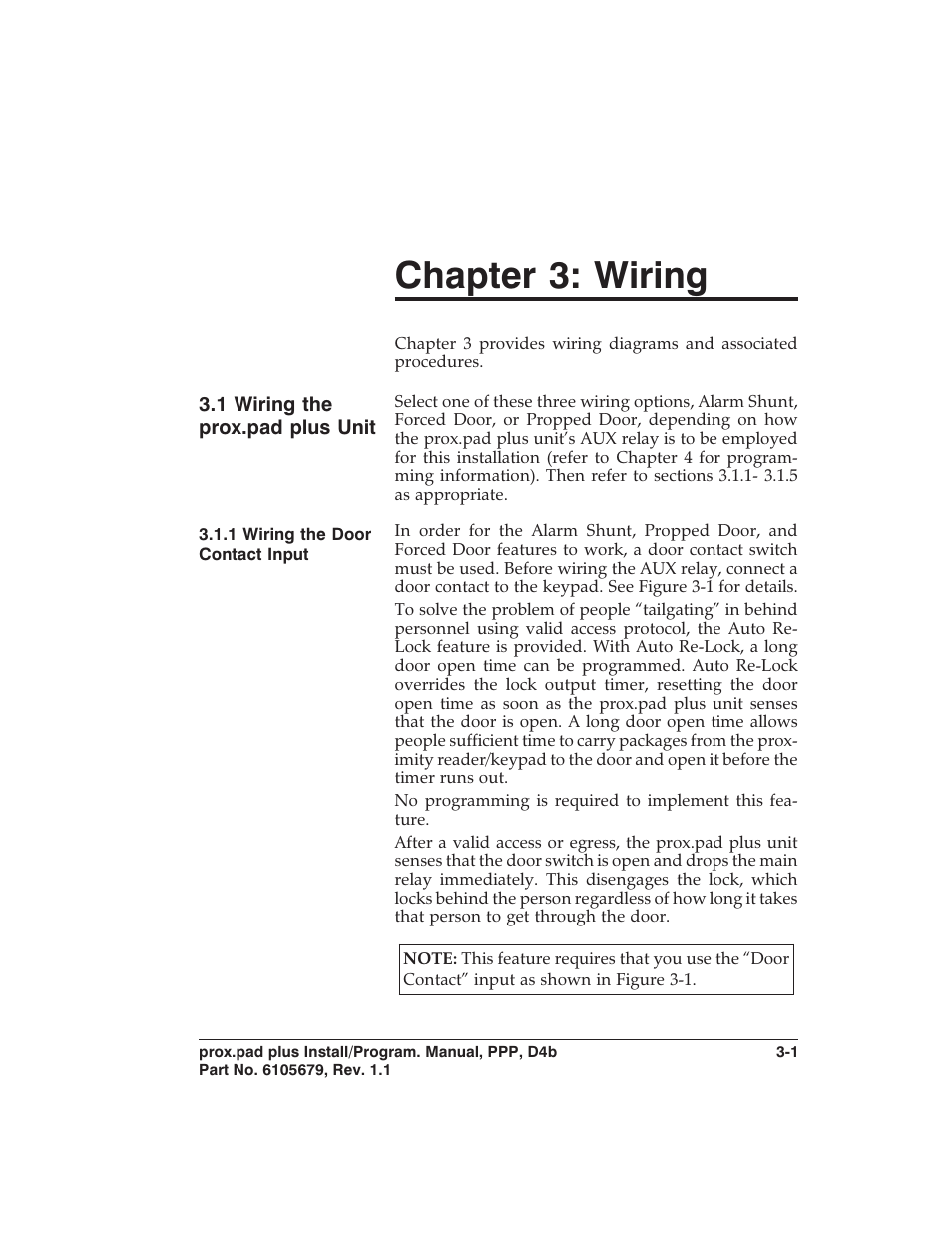 Chapter 3: wiring | Controlled Products Systems Group 0-205679 User Manual | Page 37 / 112