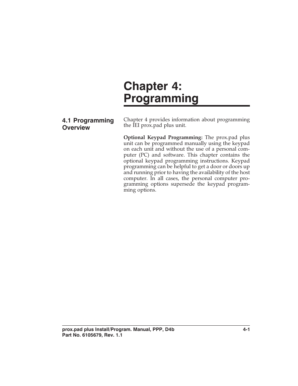 Chapter 4: programming | Controlled Products Systems Group 0-205679 User Manual | Page 53 / 112