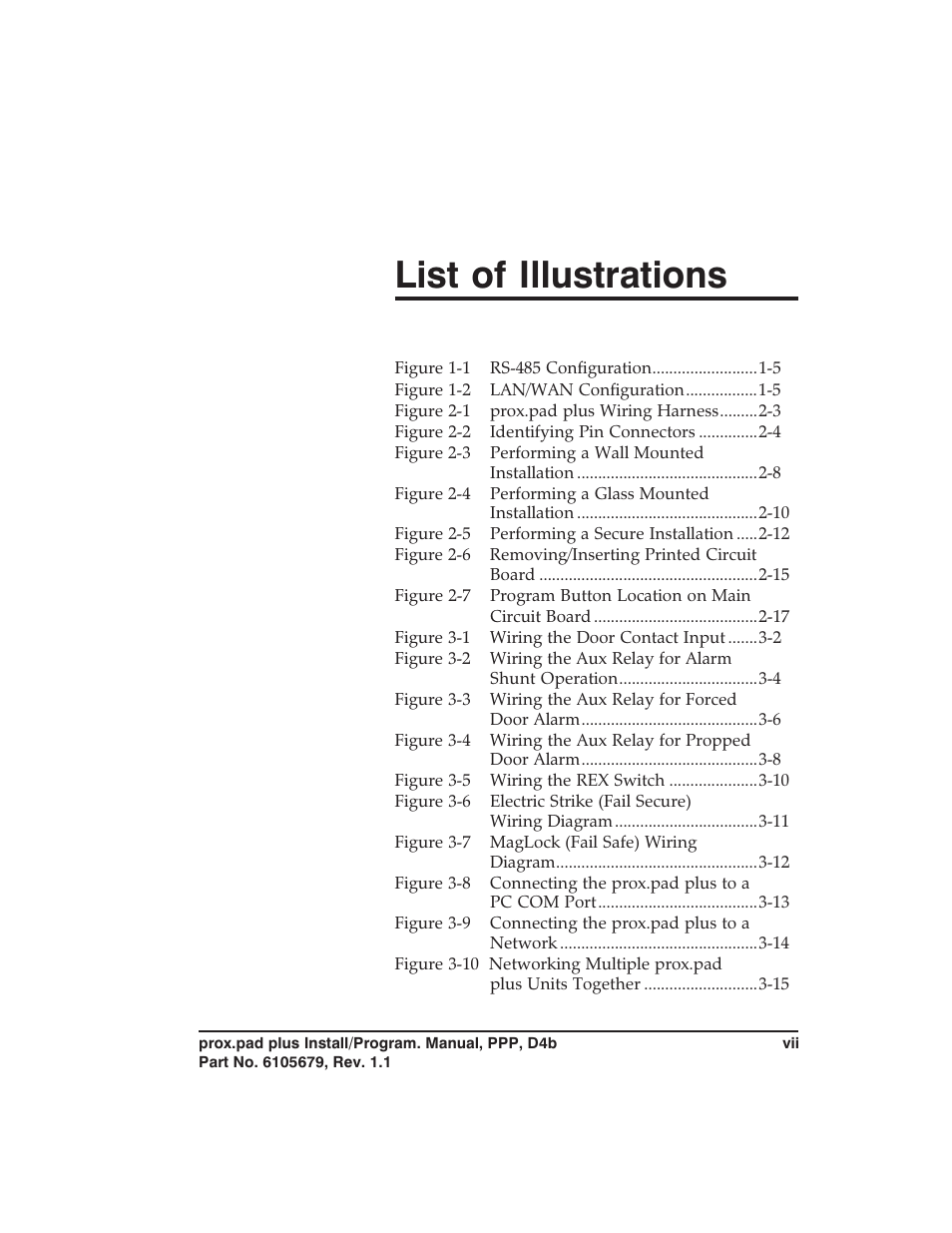 List of illustrations | Controlled Products Systems Group 0-205679 User Manual | Page 7 / 112