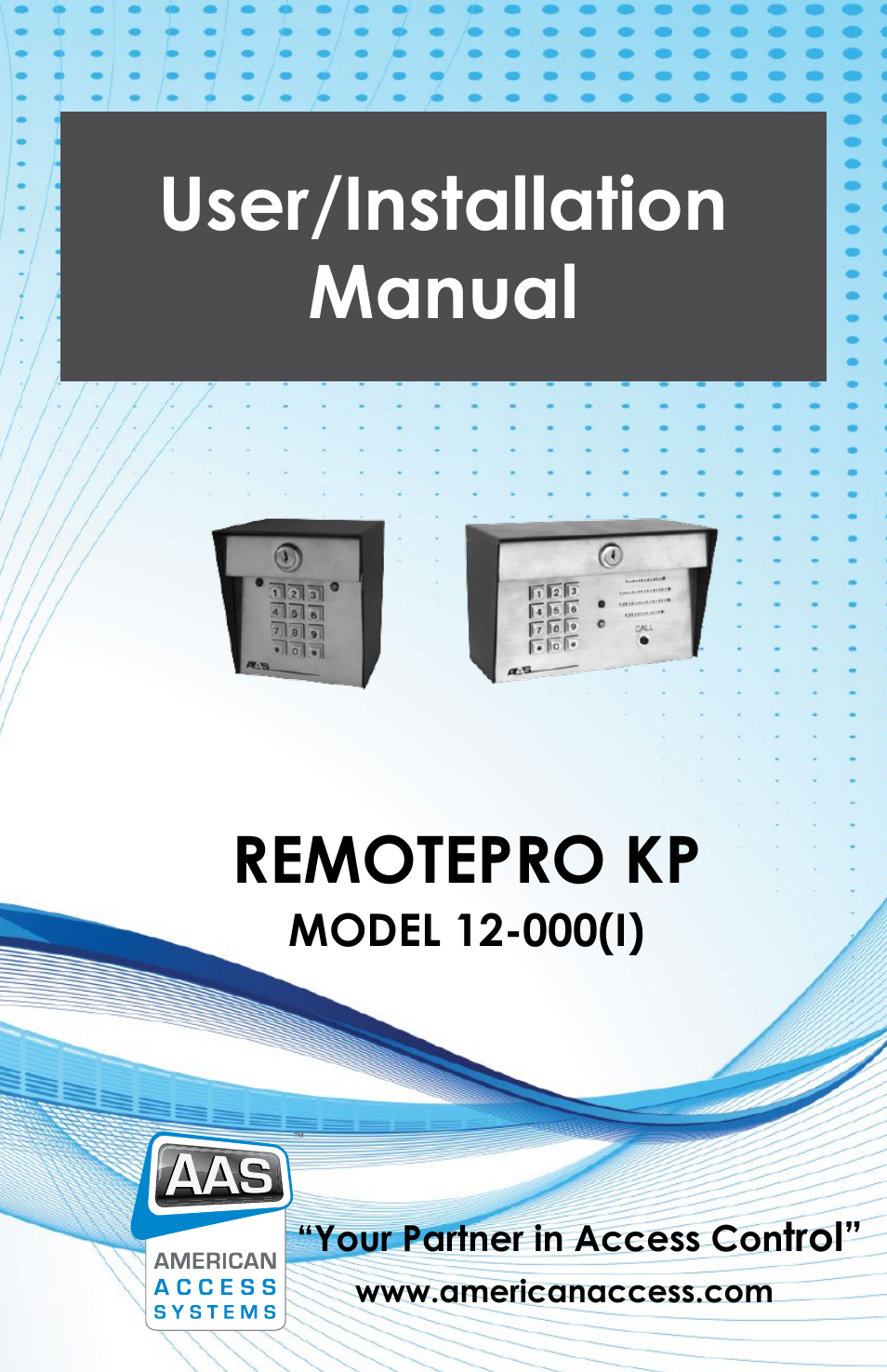 Controlled Products Systems Group 12-000I User Manual | 8 pages