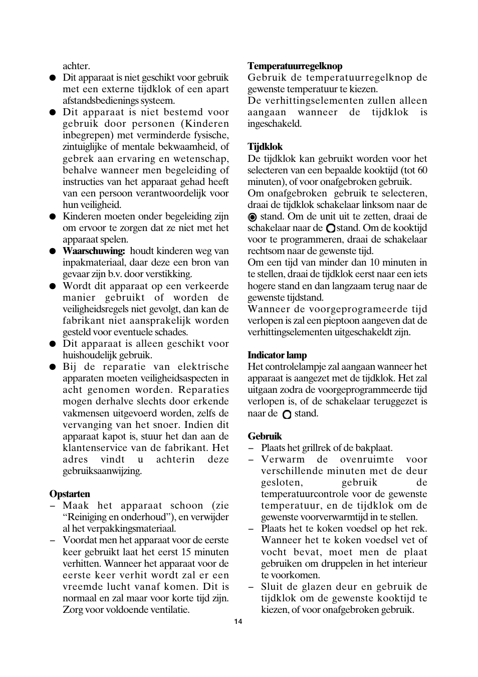 SEVERIN TO 2030 User Manual | Page 14 / 46